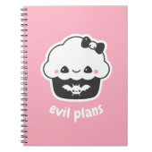 Carnet Éffrayant mignon Plans Cupcake (Devant)