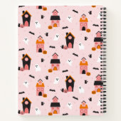 Carnet Éffrayant Mignonne Halloween Maisons Hantées Perso (Dos)