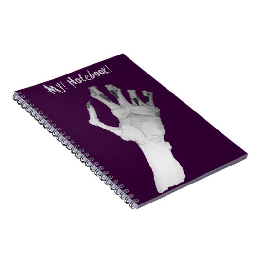 Carnet Effrayant monstre monstre craché main (Côté Droit)