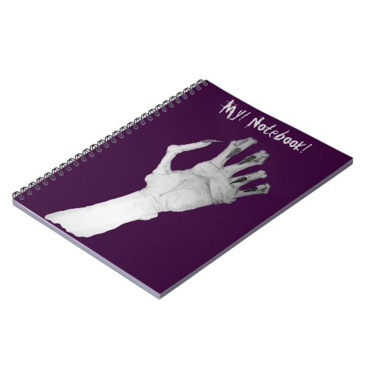 Carnet Effrayant monstre monstre craché main (Côté gauche)