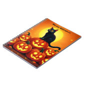Carnet Éffrayante nuit d'automne avec des citrouilles bri (Côté gauche)