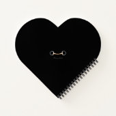 Carnet Éggbutt Snaffle Un peu Monogramme Coeur équestre (Dos)