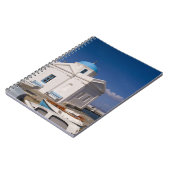 Carnet Eglise blanche sur la plage près de la mer Egée su (Côté gauche)