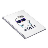 Carnet Egost Funny Halloween Ego Ghost Pun (Côté Droit)