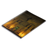 Carnet Egypte, Abu Simbel, Façade éclairée de Small (Côté gauche)