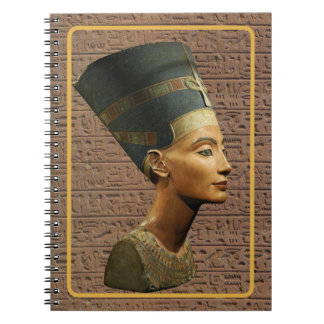 Carnet Egyptian Queen Nefertiti hieroglyph notebook