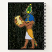 Carnet égyptien de luxe Thoth God Thoth (Dos)