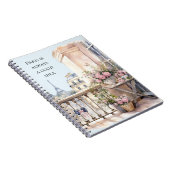 Carnet Eiffel Tower Paris Floral (Côté Droit)