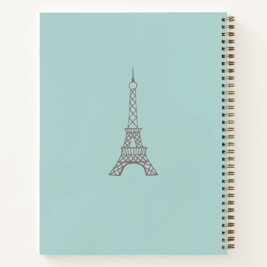 Carnet Eiffel Tower Sketchbook Gift (Dos)