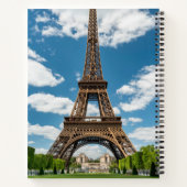Carnet Eiffel Tower View from Champ de Mars Public Park (Dos)