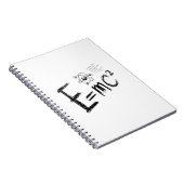 Carnet  Einstein's Theory of Relativity. Formula (Côté Droit)