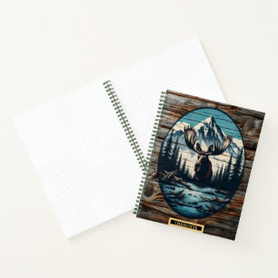 Carnet Élan au bord d'un lac de montagne tranquille