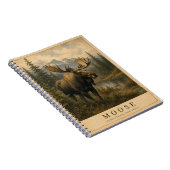 Carnet Élans Forêts Boréales VINTAGE (Côté Droit)
