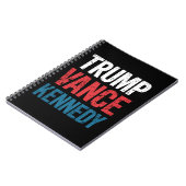 Carnet Élection de Trump Vance Kennedy 2024 (Côté gauche)