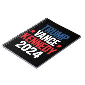 Carnet Élection de Trump Vance Kennedy pour le président (Côté gauche)