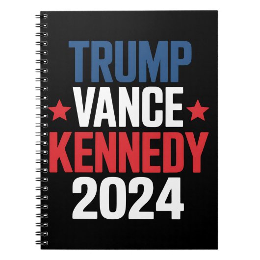 Carnet Élection de Trump Vance Kennedy pour le président (Devant)