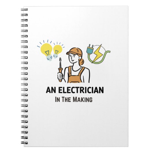 Carnet Électricien dans la fabrication (Devant)