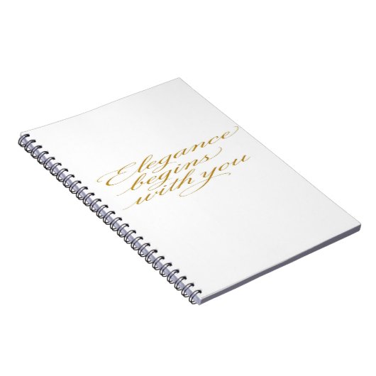 Carnet Elegance Begins With You – Spiral Photo Notebook (Côté Droit)
