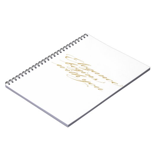 Carnet Elegance Begins With You – Spiral Photo Notebook (Côté gauche)