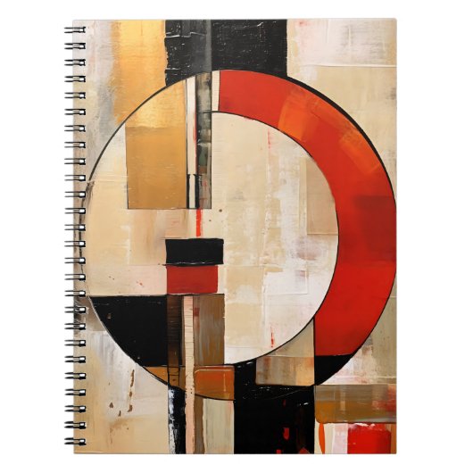 Carnet Elégance céleste : Exploration Abstraite en beige (Devant)