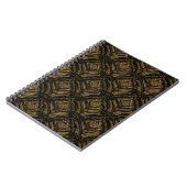 Carnet Élégance de Damas Or de Minuit (Côté gauche)