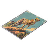 Carnet Élégance en bandes : Cheetah Vintage (Côté gauche)