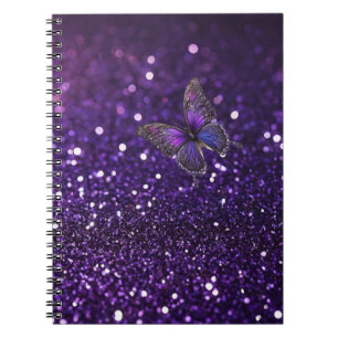 Carnet Élégance Enchanteresse : Le Papillon Pailleté de P