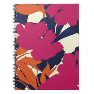 Carnet Élégance florale : motif abstrait