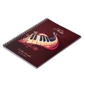 Carnet Elegance in motion, the curved piano. (Côté gauche)