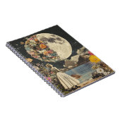 Carnet Élégance Lune - Femme avec Lune (2) (Côté Droit)