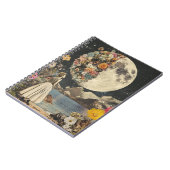 Carnet Élégance Lune - Femme avec Lune (2) (Côté gauche)