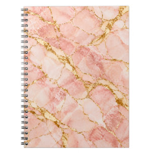 Carnet Élégance Marbre Or Rose