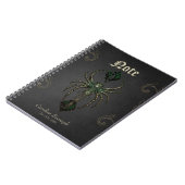 Carnet Élégance mécanique, l'araignée dans le noir. (Côté gauche)