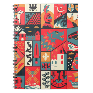 Carnet Élégance médiévale : Conception Motif transparente