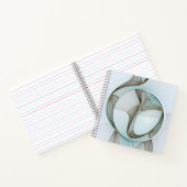 Carnet Élégance moderne abstraite turquoise marron or (Intérieur)