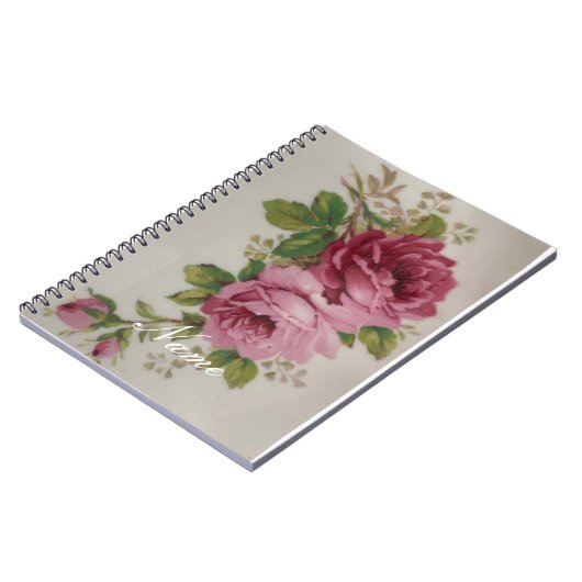 Carnet Élégance rose (Côté gauche)