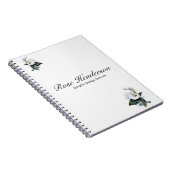 Carnet Elégance vintage Blanc Calla Lily (Côté Droit)