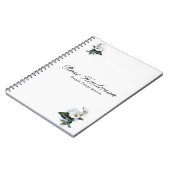 Carnet Elégance vintage Blanc Calla Lily (Côté gauche)
