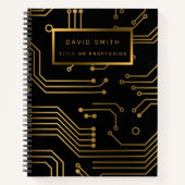 Carnet Élégant 2en1 Carte de visite professionnel de luxe (Devant)