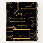 Carnet Élégant 2en1 Carte de visite professionnel de luxe (Dos)