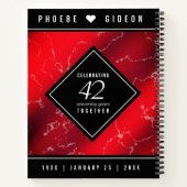 Carnet Élégant 42e anniversaire du Mariage Jasper (Dos)