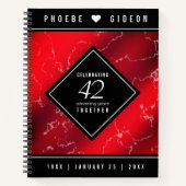 Carnet Élégant 42e anniversaire du Mariage Jasper (Devant)