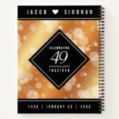 Carnet Élégant 49ème anniversaire de Mariage de cuivre (Dos)