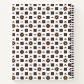 Carnet Élégant À damiers Motif (Dos)