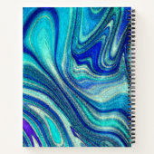 Carnet Elégant Aquamarine Paua Rainbow Shell inspiré (Dos)