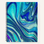 Carnet Elégant Aquamarine Paua Rainbow Shell inspiré (Devant)