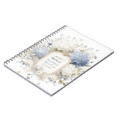 Carnet Élégant aquarelle hydrangea Royal Botanique Bride (Côté gauche)