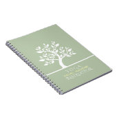 Carnet Elégant arbre classique YOGA Studio Massage Thérap (Côté Droit)