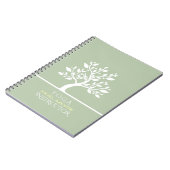Carnet Elégant arbre classique YOGA Studio Massage Thérap (Côté gauche)