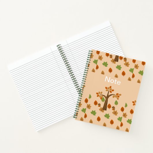 Carnet Élégant arbre et feuille de automne élégant (Intérieur)